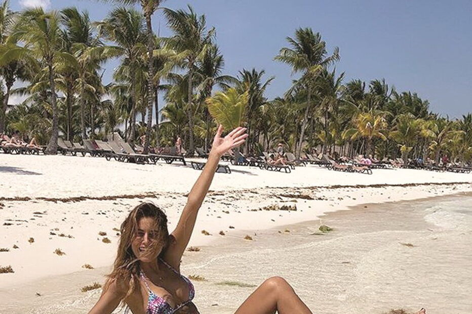 Liliana Santos está a desfrutar de uns dias de descanso nas praias da Riviera Maya   