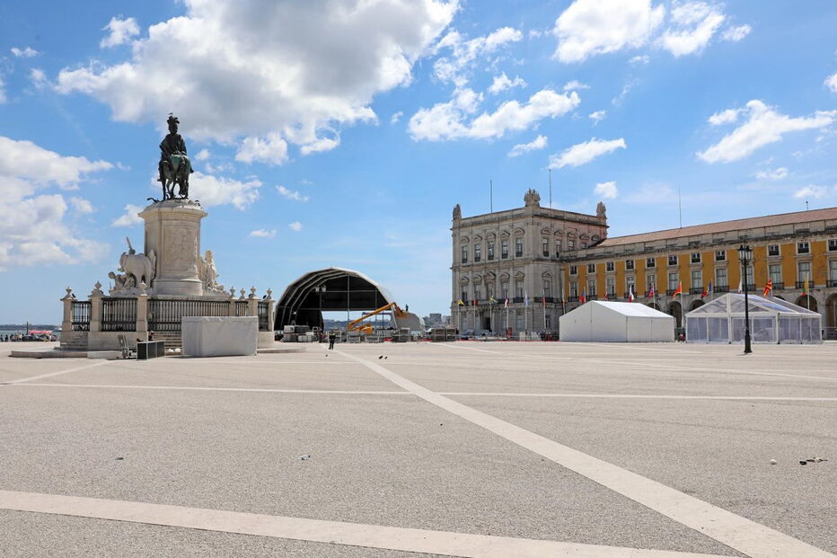 Aldeia da Eurovisão montada no Terreiro do Paço