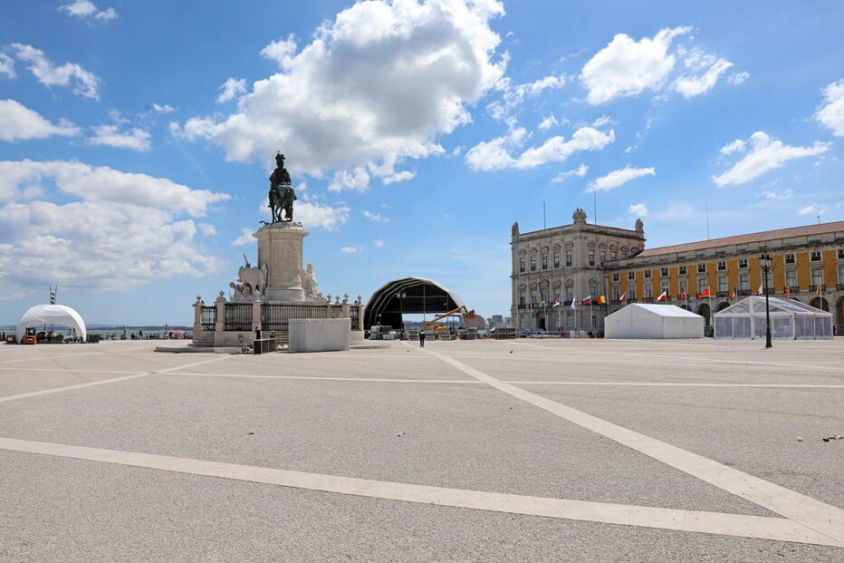 Aldeia da Eurovisão montada no Terreiro do Paço