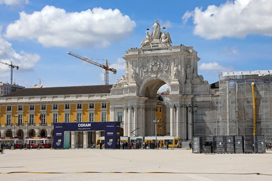 Aldeia da Eurovisão montada no Terreiro do Paço