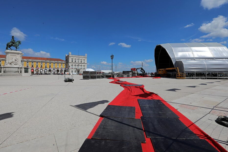 Aldeia da Eurovisão montada no Terreiro do Paço