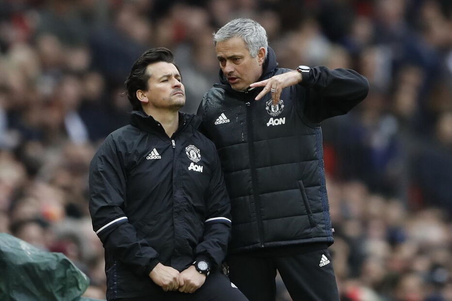 Mourinho e Rui Faria no Manchester United
