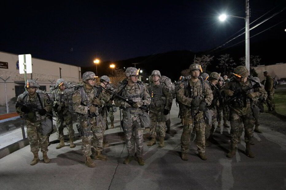 Soldados americanos na Coreia do Sul