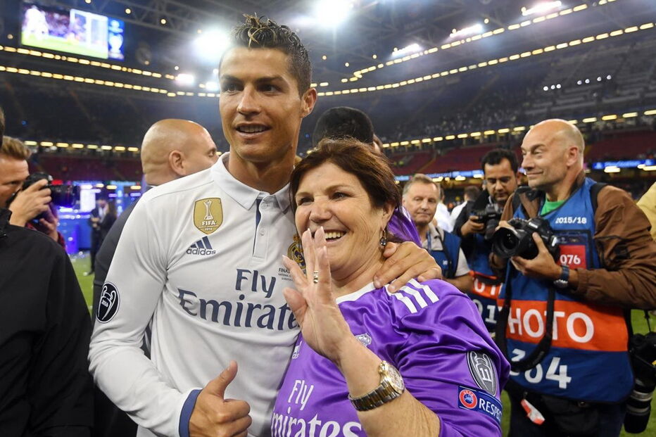 Ronaldo com a mãe, Dolores Aveiro