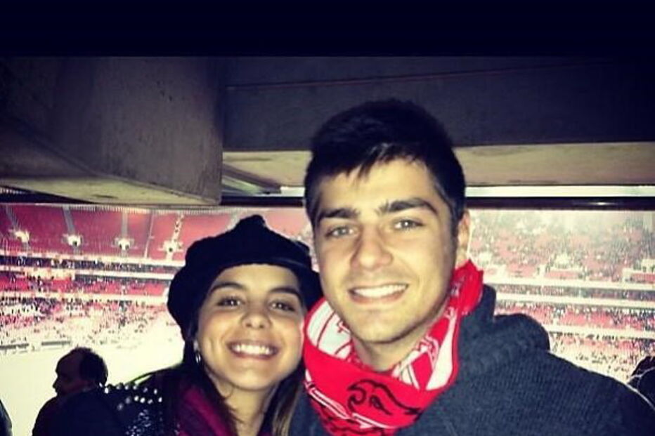 Sara Matos era presença assídua na Luz com Lourenço Ortigão