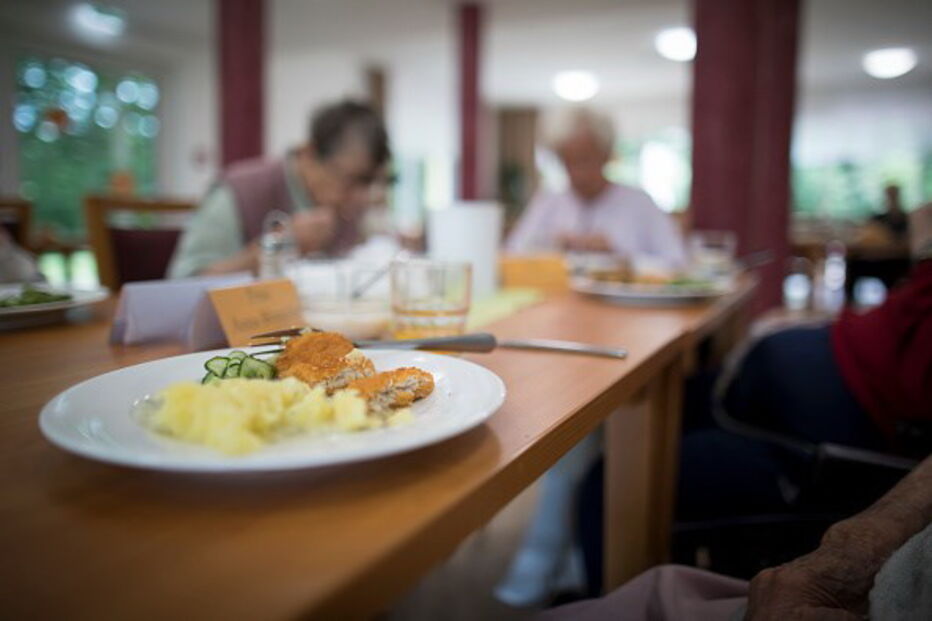 Refeitório de um lar de idosos