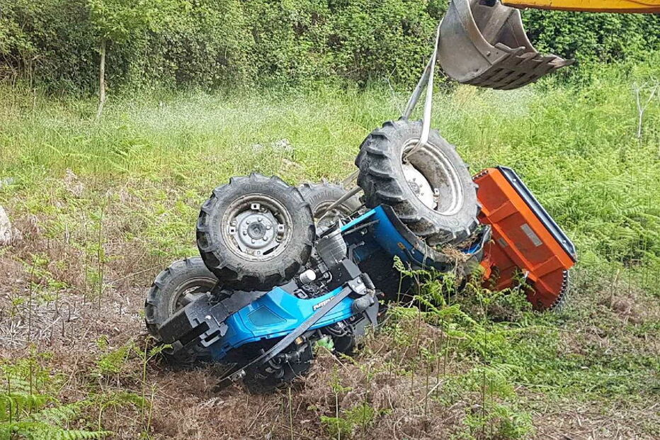 Acidente mortal com trator