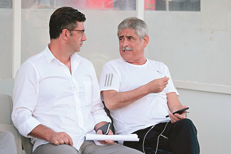 Rui Vitória e Luís Filipe Vieira
