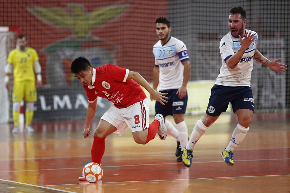 Benfica e Burinhosa jogaram para o campeonato de futsal, na Luz, em dezembro