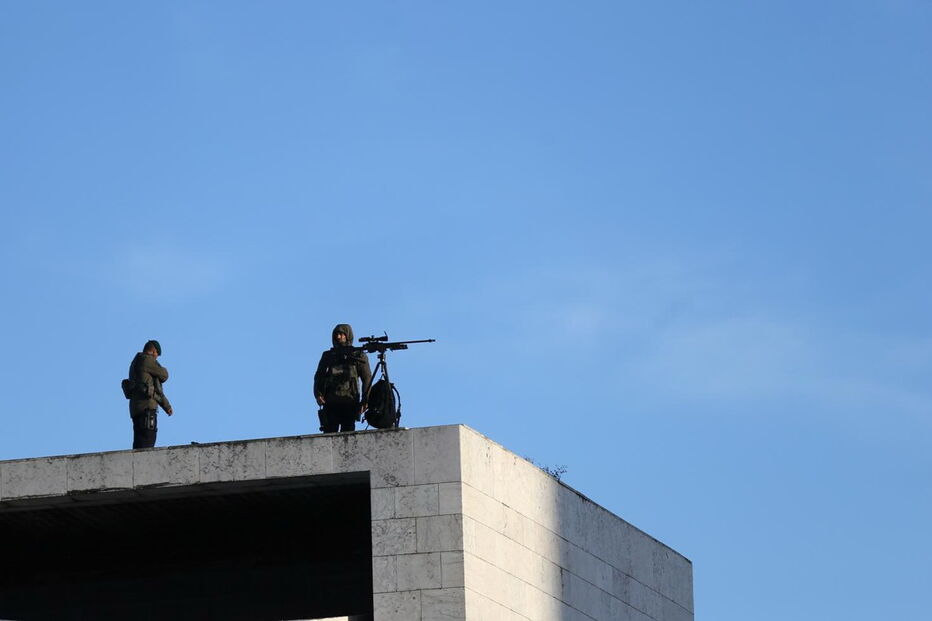 Snipers ocupam posições estratégicas à volta do recinto da Eurovisão, em Lisboa