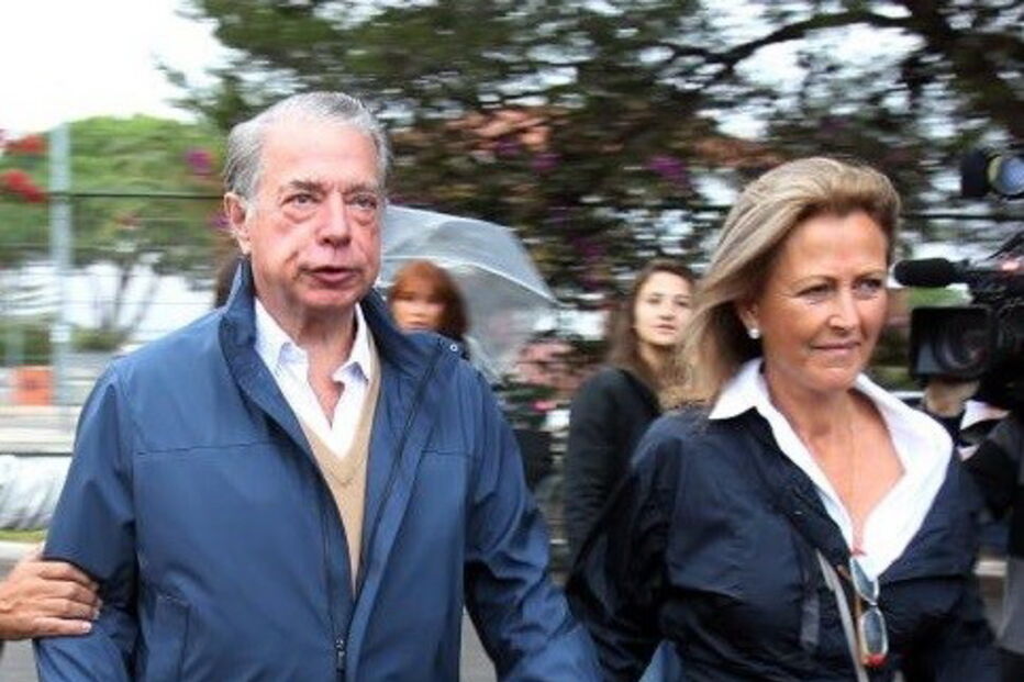Ricardo Salgado com a mulher, Maria João