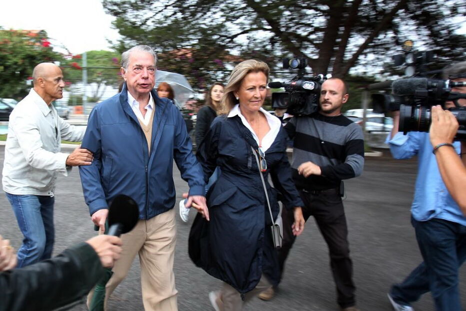 Ricardo Salgado com a mulher, Maria João