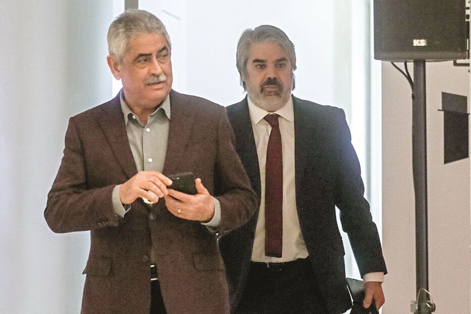 Luís Filipe Vieira com Paulo Gonçalves