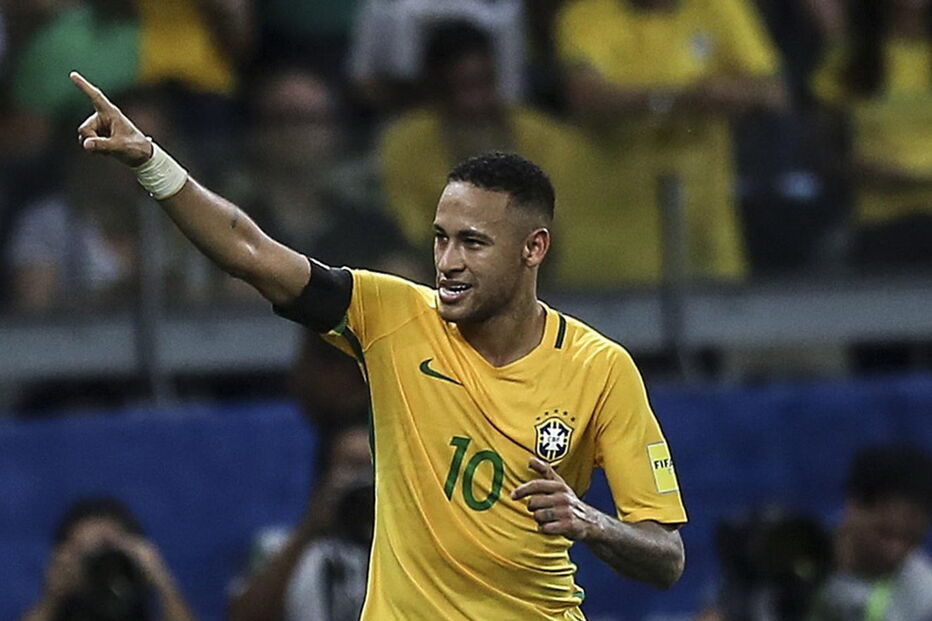 Neymar em jogo pela seleção do Brasil