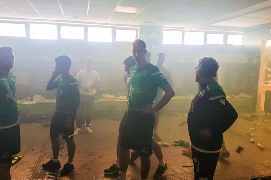 Balneário do Sporting foi vandalizado