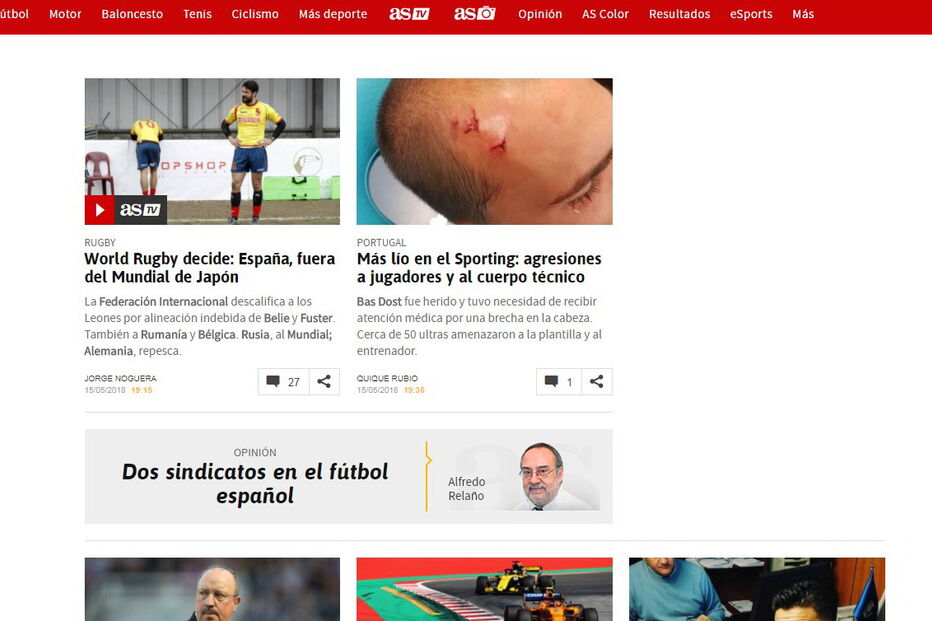 A imagem dos ferimentos de Bas Dost estão a correr a imprensa espanhola