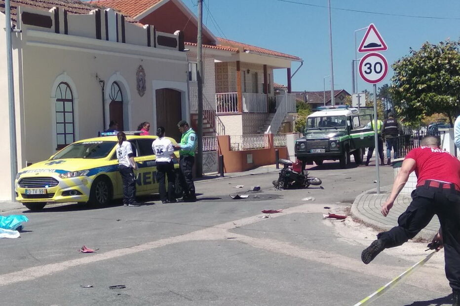 Carro atropleou homem em cadeira de rodas em Carapelhos, Mira