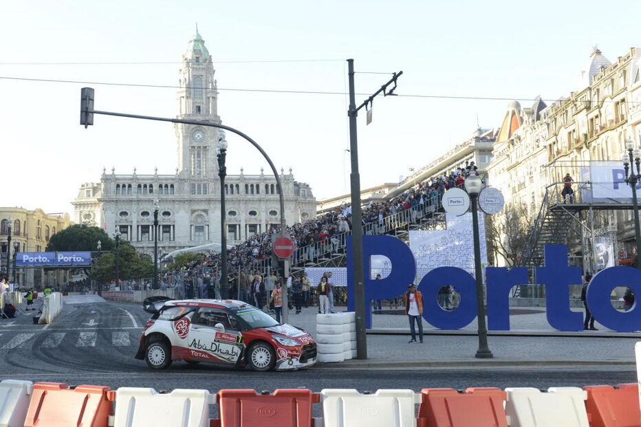 Rali de Portugal no centro do Porto, em 2016