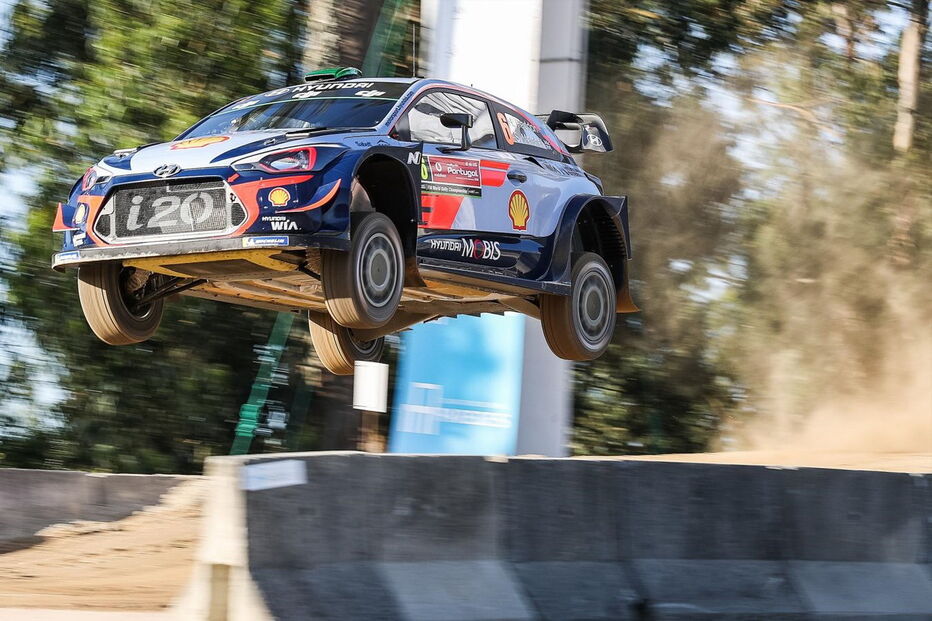 Hayden Paddon no rali de Portugal de 2018