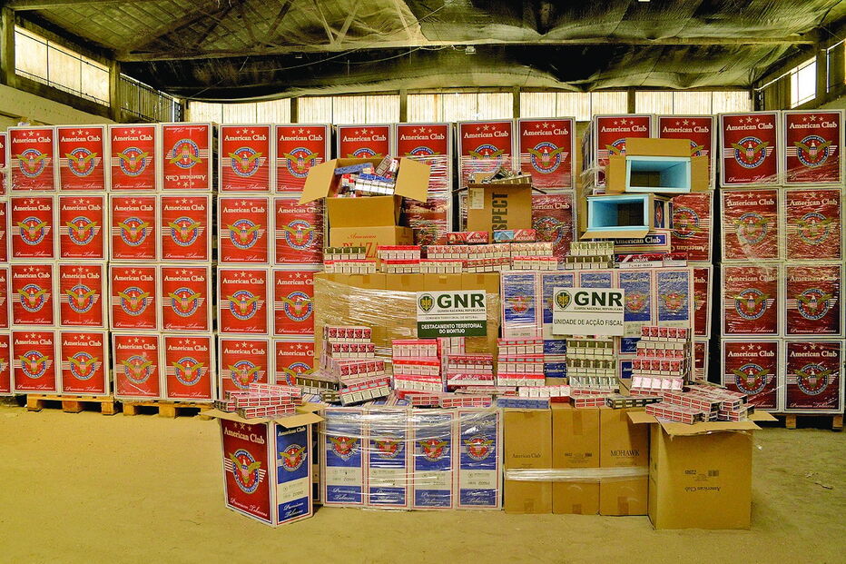 GNR apreendeu 99,2 milhões de cigarros de contrabando