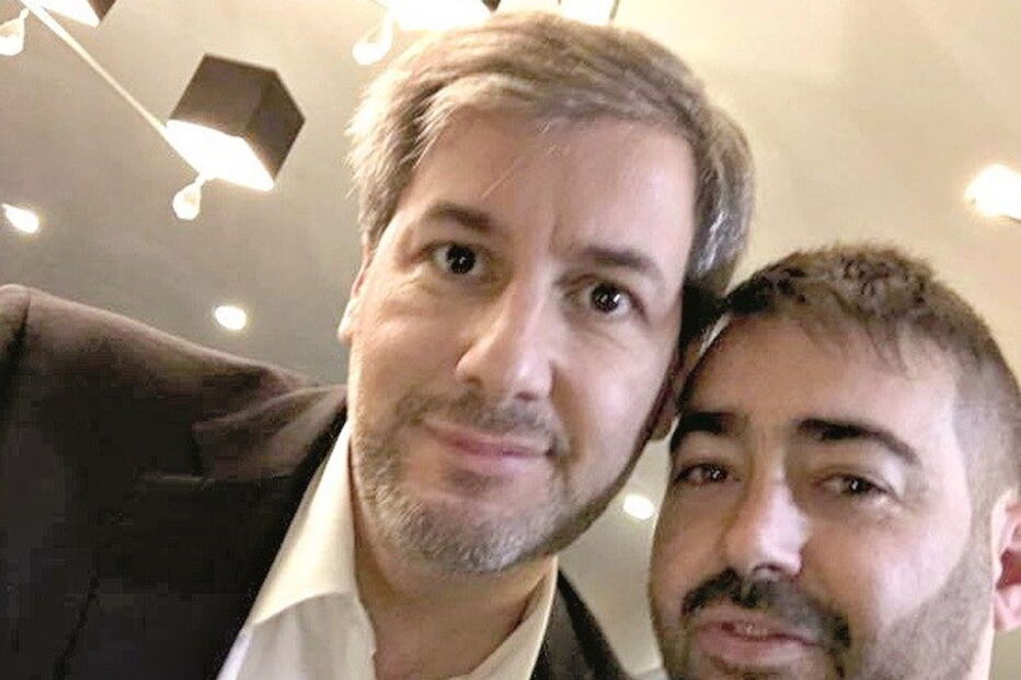 Nuno Torres com Bruno de Carvalho, numa foto no perfil das redes sociais que o membro da Juve Leo apagou