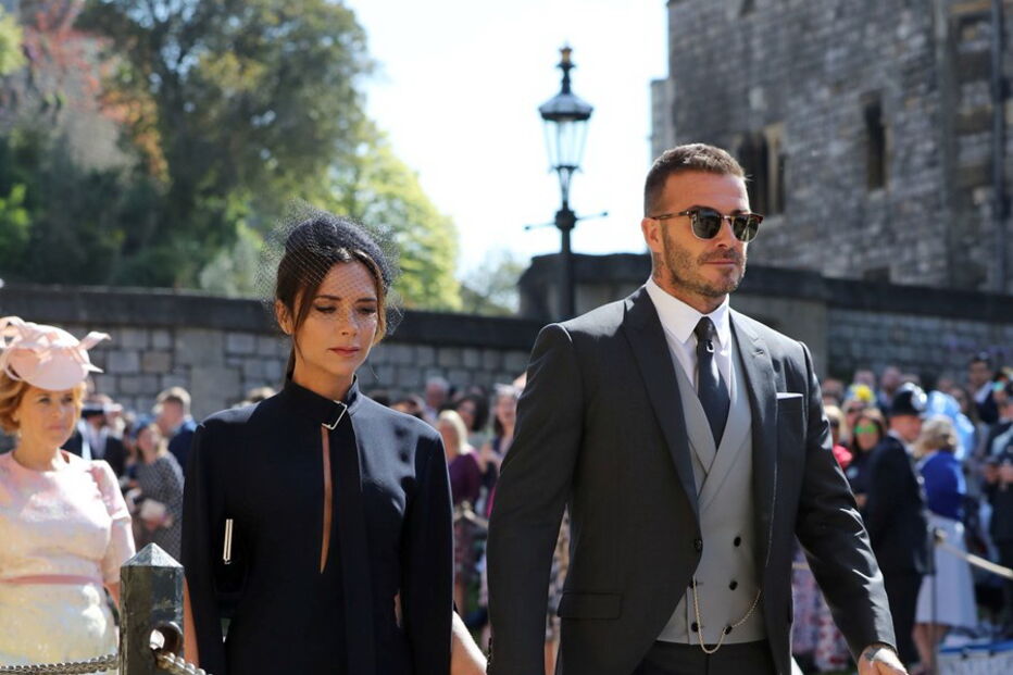 David Beckham faz furor no casamento real de Harry e Meghan