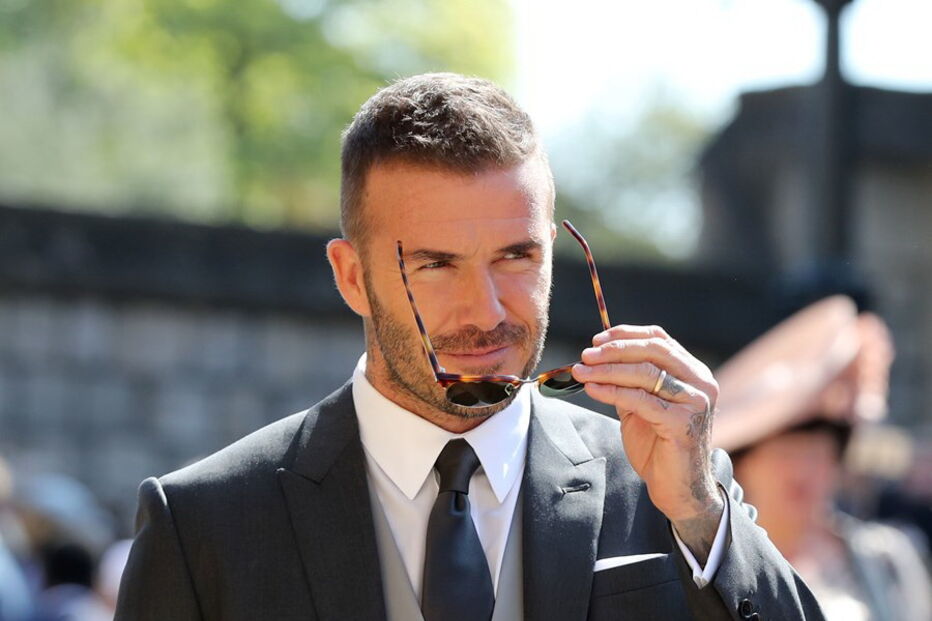 David Beckham faz furor no casamento real de Harry e Meghan