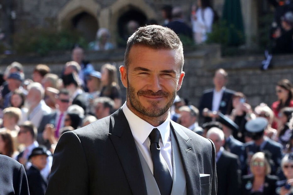 David Beckham faz furor no casamento real de Harry e Meghan
