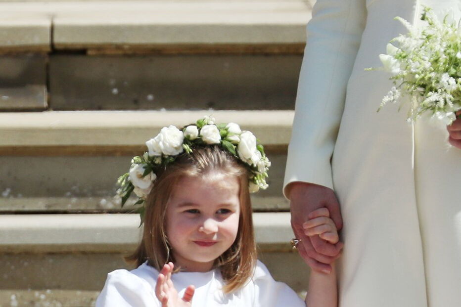 Princesa Charlotte no casamento de Harry e Meghan