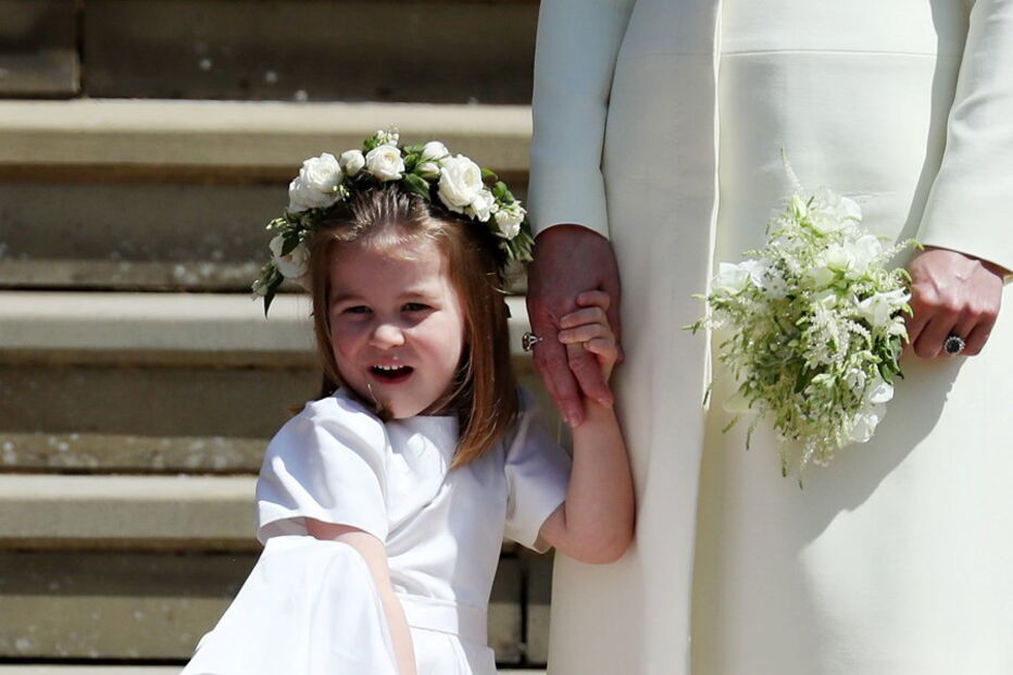 Princesa Charlotte no casamento de Harry e Meghan