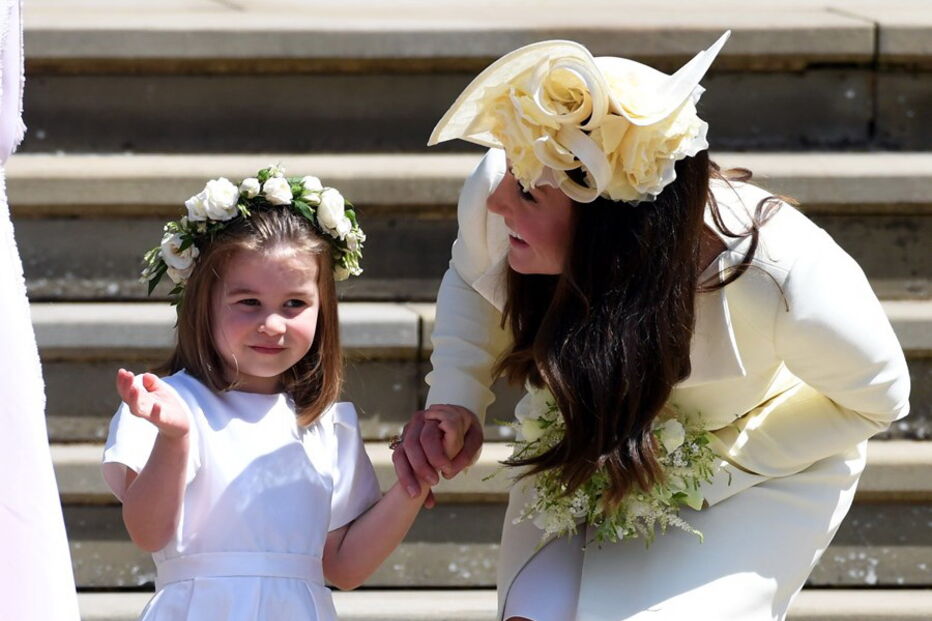 Princesa Charlotte no casamento de Harry e Meghan