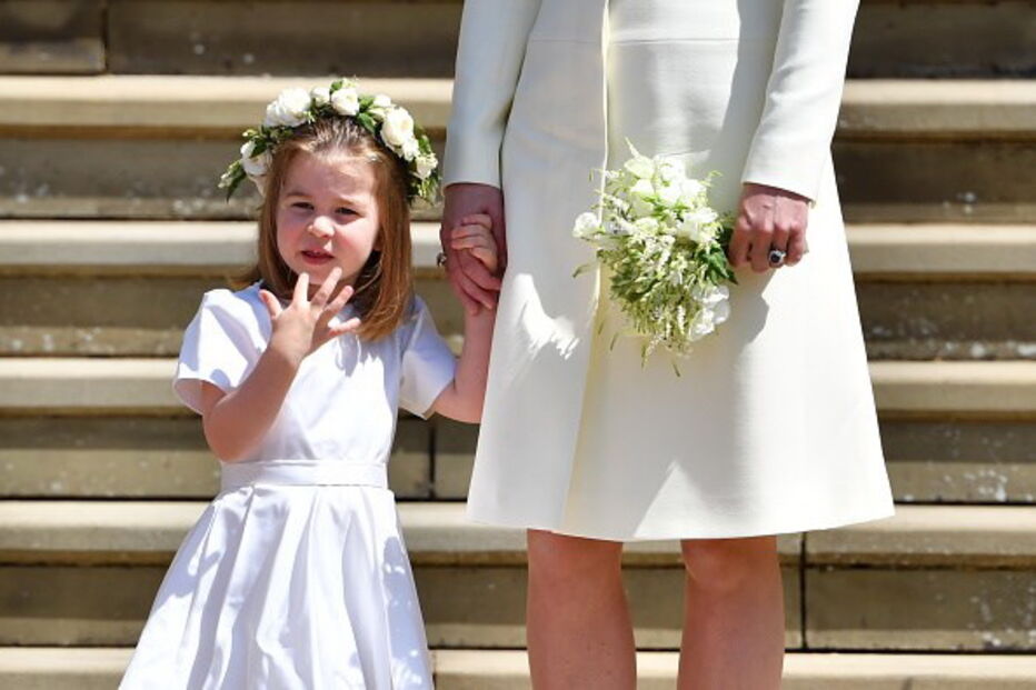 Princesa Charlotte no casamento de Harry e Meghan