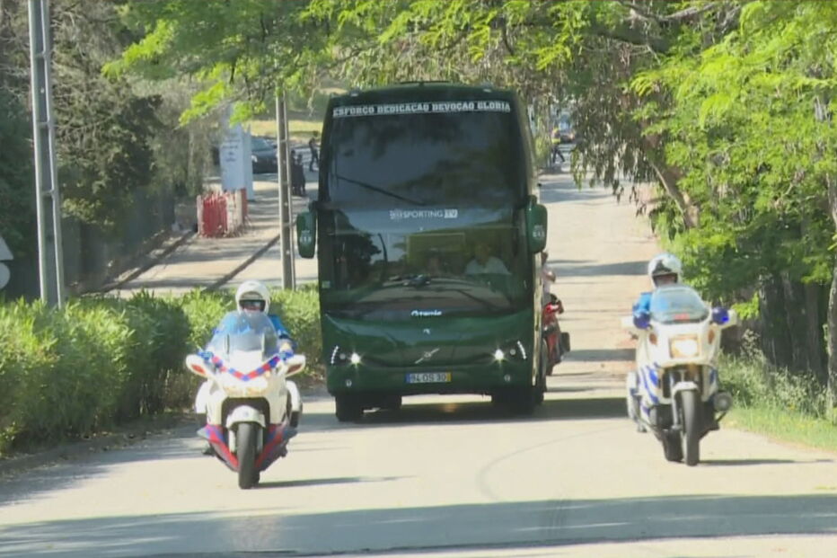 Sporting já chegou ao Jamor