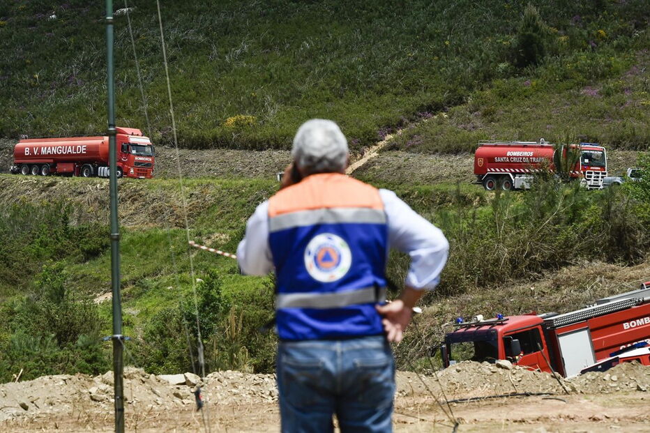António Costa no exercício Montemuro, da Proteção Civil