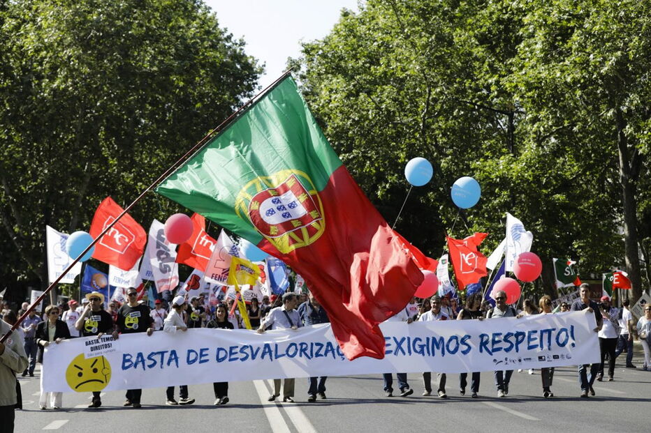 Milhares de professores participaram em manifestação em Lisboa