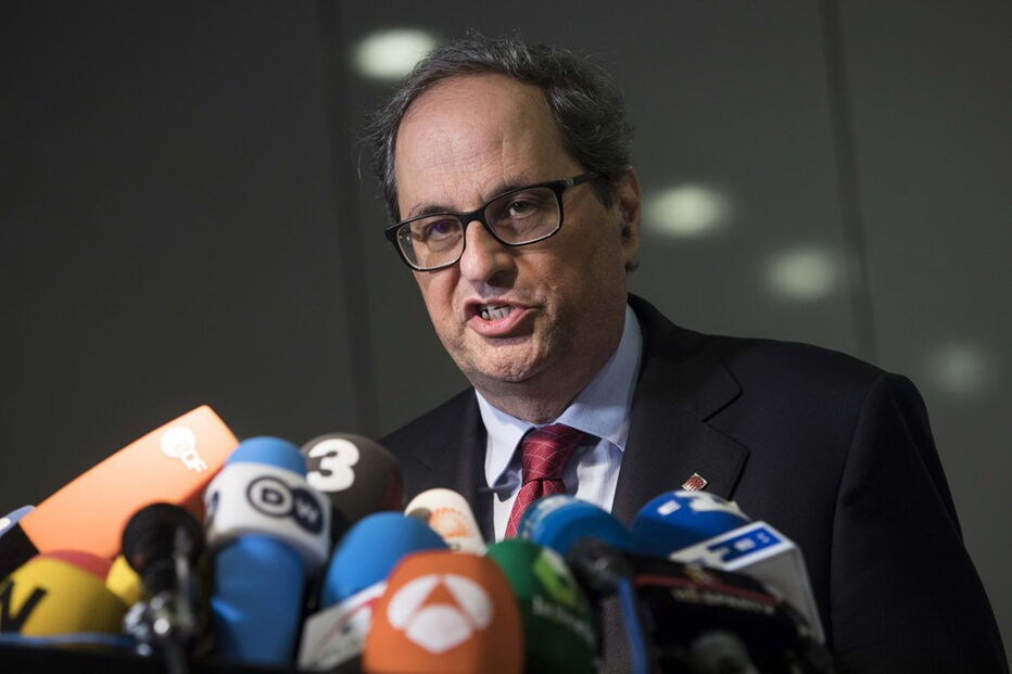 Quim Torra, presidente do governo regional da Catalunha