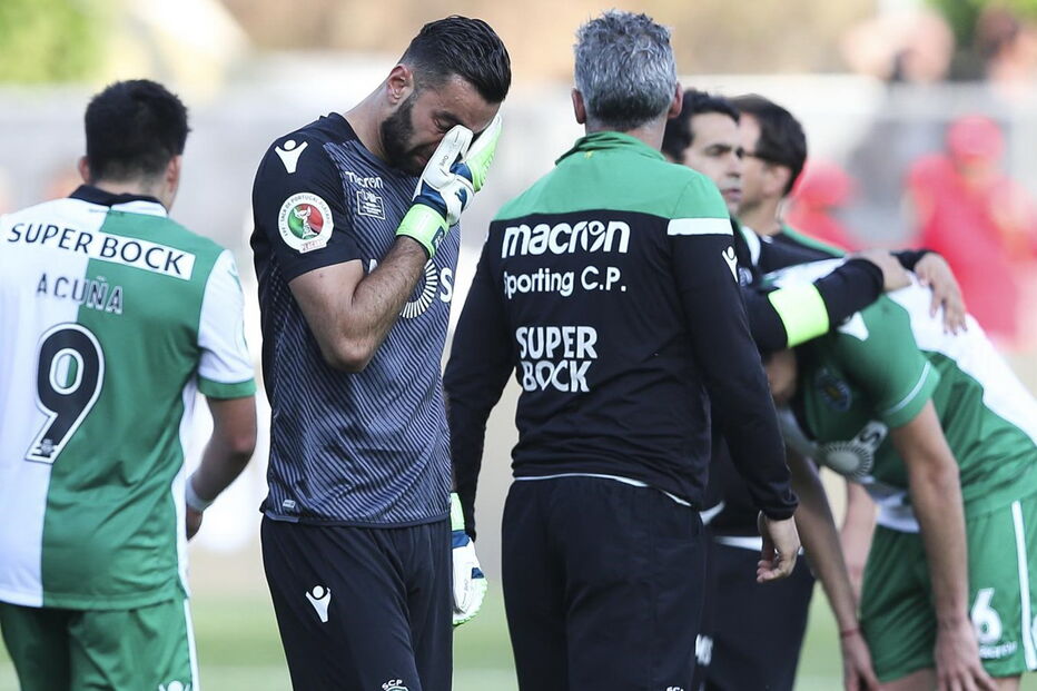 Rui Patrício chora derrota na Taça de Portugal