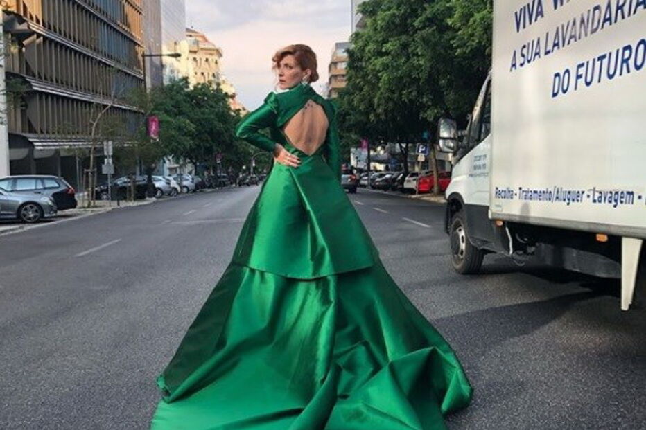 Inês Castel Branco partilhou nas redes sociais imagens do seu 'look'