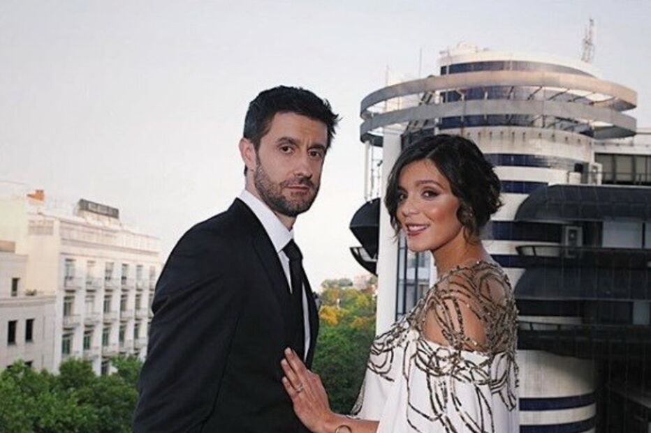 Daniel Oliveira com a gravidíssima Andreia Rodrigues