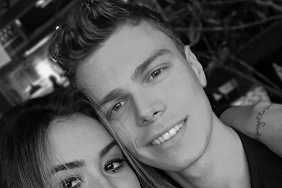 Nara Almeida e o namorado