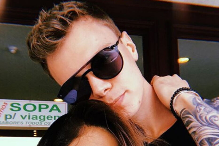 Nara Almeida e o namorado