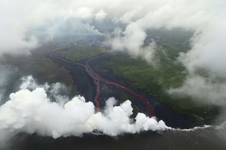 Vulcão em erupção no Havai