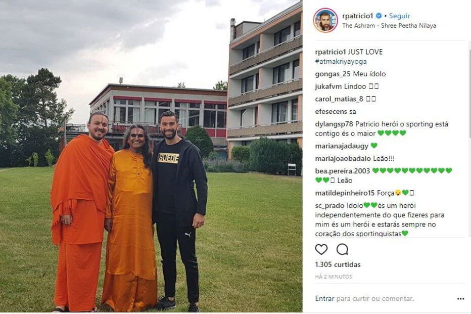 Rui Patrício em retiro espiritual