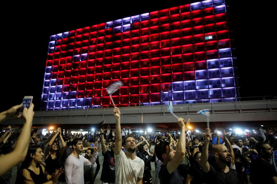 Vitória de Netta na Eurvisão celebrada em Tel Aviv