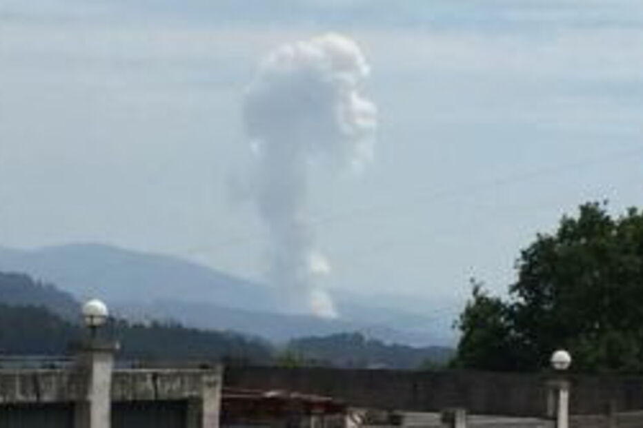 Explosão de pirotecnia em Tui foi sentida em Portugal