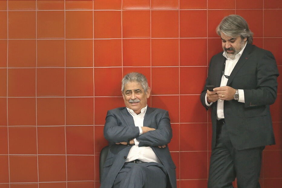 Luís Filipe Vieira e Paulo Gonçalves