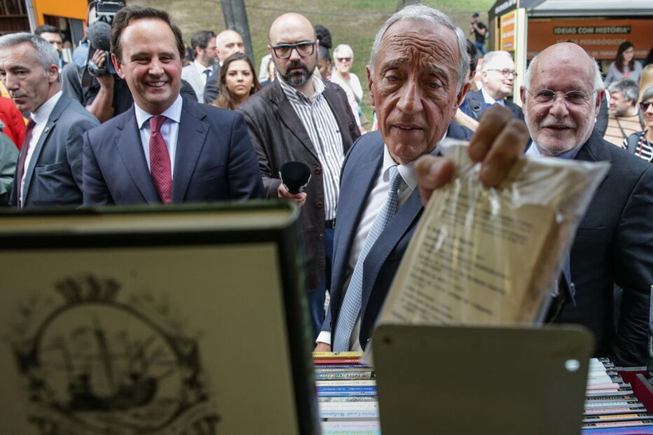 Marcelo Rebelo de Sousa na Feira do Livro de Lisboa de 2018