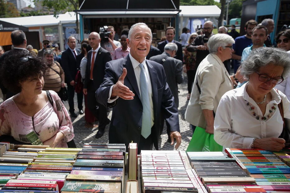 Marcelo Rebelo de Sousa na Feira do Livro de Lisboa de 2018