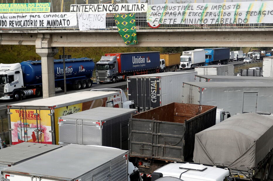 Greve dos camionistas no Brasil