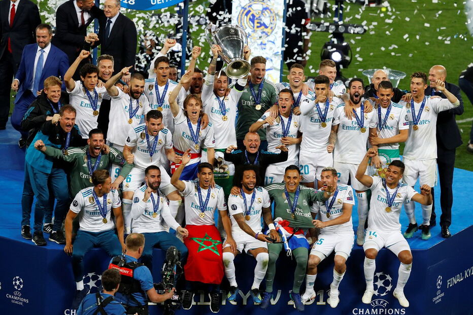 Real Madrid comemora 13º triunfo da Liga dos Campeões